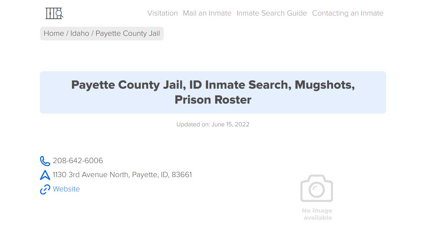 Payette County Jail, ID Inmate Search, Mugshots, Prison Roster